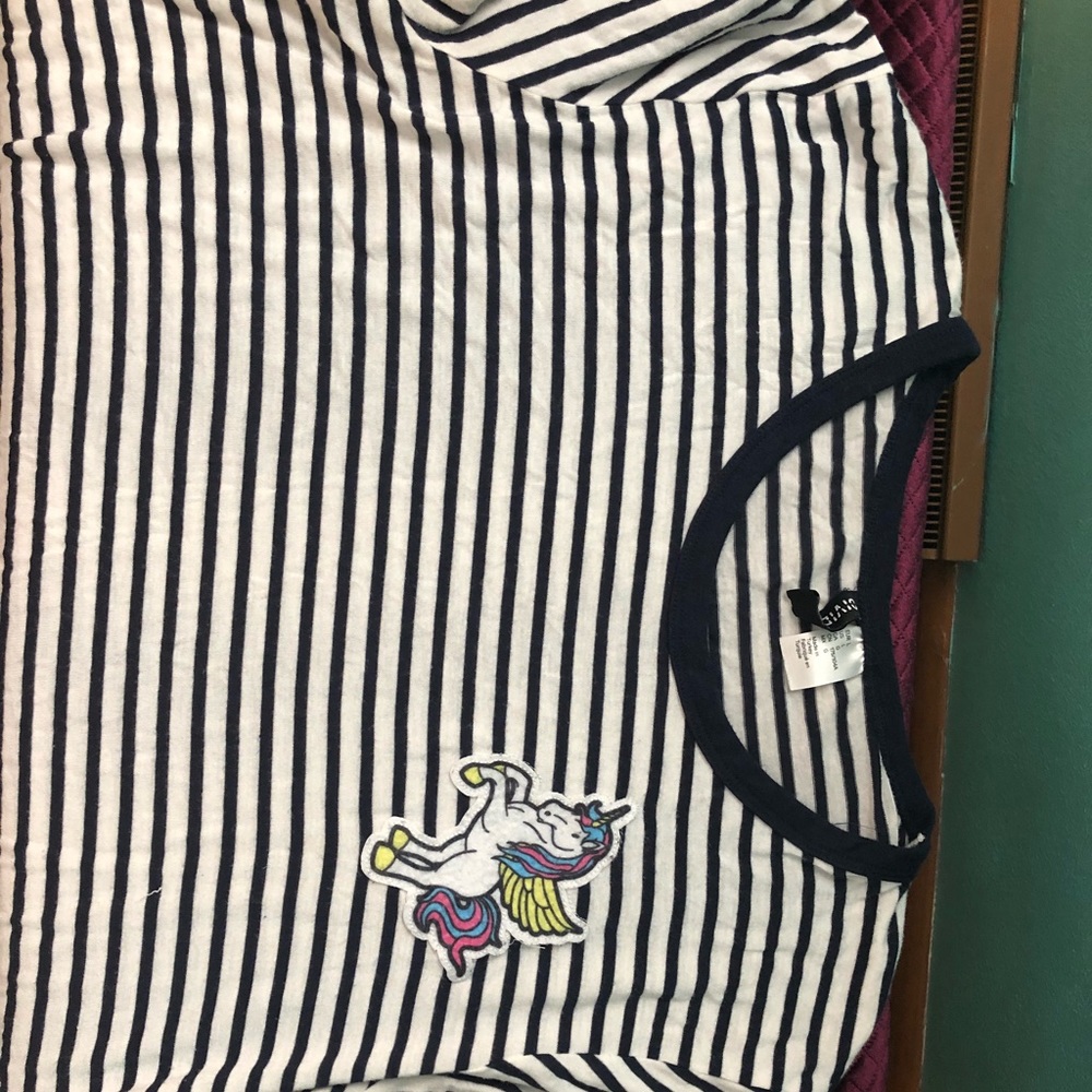 Stripped Shirt With Patch H&M